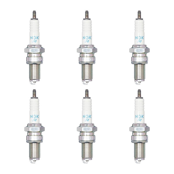 6 Zündkerzen mit Flachdichtsitz NGK Quick...