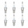 6 Spark Plugs with flat seal seat NGK Quick for YAMAHA and others