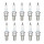 10 Spark Plugs with flat seal seat NGK Quick for YAMAHA and others