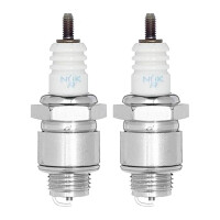 2 Spark Plugs with flat seal seat NGK Quick for AGRIA and...