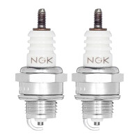 2 Spark Plugs with flat seal seat NGK suitable for...