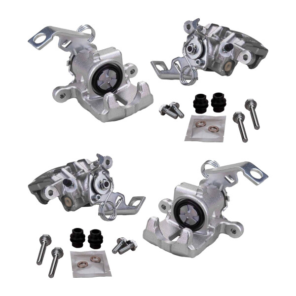 Bremssättel-Set hinten links/rechts 1-Kolben Ø 34 mm HELLA für HONDA CIVIC