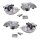 Bremssättel-Set vorne links/rechts Ø 54 mm HELLA für u.a. RENAULT MEGANE
