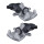 Bremssättel-Set hinten links/rechts Ø 43 mm HELLA für u.a. AUDI A4