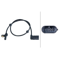Sensor Wheel Speed rear axle right 2-pole HELLA for...