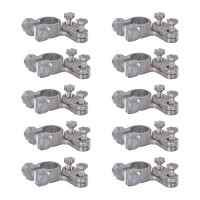 10 Battery Terminal Clamps left Ø17.5mm brass part...