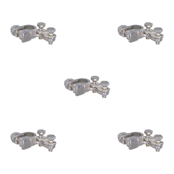 5 Batteriepolklemmen links Ø 12,8 mm Messing Pressteil HELLA für diverse Fzg.