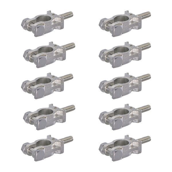 10 Battery Terminal Clamps Ø 17.5 mm brass pressed part HELLA for diff vehicles