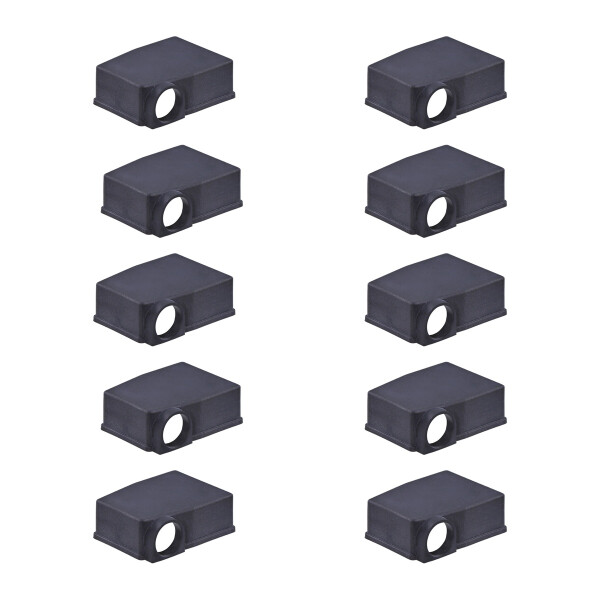 10 Covers Battery Terminal Clamp Ø 17 mm TPE outlet left HELLA for diff vehicles