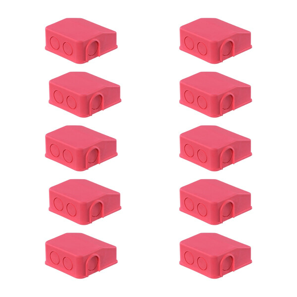 10 Covers Battery Terminal Clamp Ø17mm TPE outlet front HELLA for diff vehicles