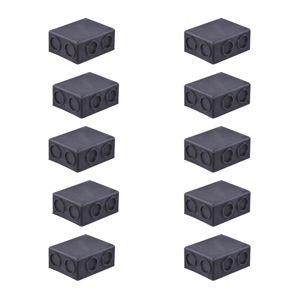 10 Covers Battery Terminal Clamp Ø 17 mm TPE outlet left HELLA for diff vehicles