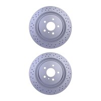 2 Bremsscheiben gelocht Ø 67 mm 22 mm HELLA passend für u.a. MB M-KLASSE