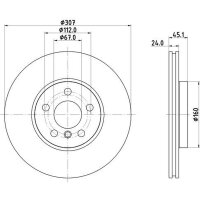 2 Bremsscheiben innenbelüftet Ø 67 mm 24 mm HELLA passend für u.a. BMW 2er