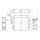 Heat exchanger for interior heating 180 mm - 176 mm NRF for e.g. FIAT PANDA