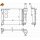 Radiator engine cooling 480 - 416 mm alu NRF for e.g. FIAT 500