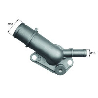 Thermostat coolant temp 87 °C with gasket MAHLE for...