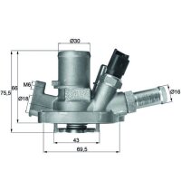 Thermostat coolant temp 80 °C MAHLE for e.g. ALFA...