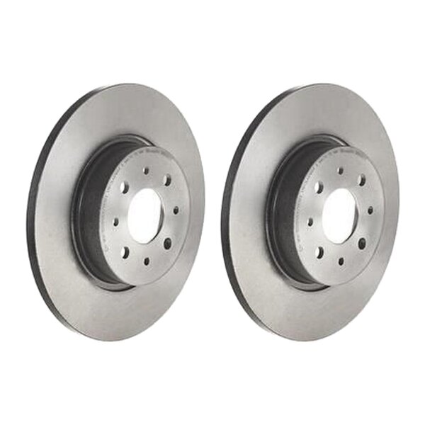 2 brake discs full Ø 278 mm 12 mm coated BREMBO for LANCIA DELTA