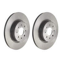 2 brake discs full Ø 278 mm 12 mm coated BREMBO...
