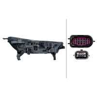 Headlight left 12 V LED HELLA IAM-Expertise suitable for...