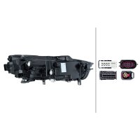 Headlight left 12 V LED high-resolution HELLA for e.g....