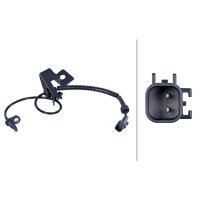 Wheel Speed Sensor front axle left 2-pin HELLA for e.g. FORD GALAXY