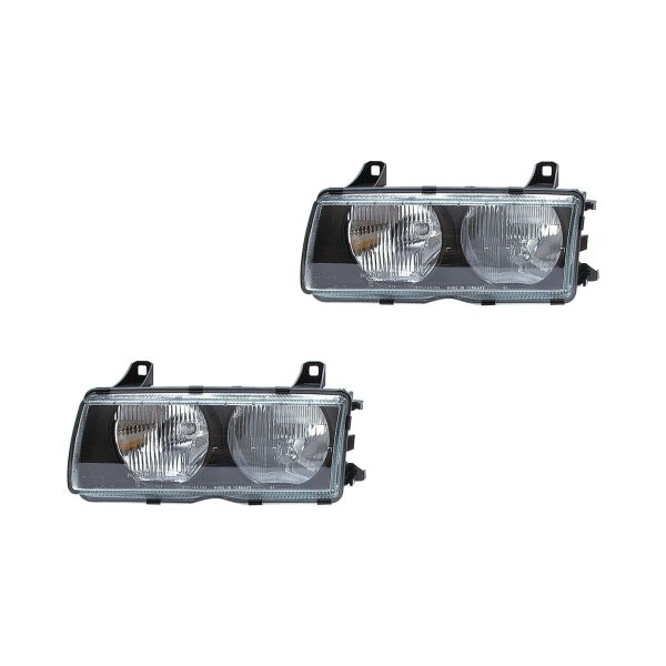 Headlight Set left right 12 V HB4/HB3 W5W HELLA suitable for BMW 3 Series