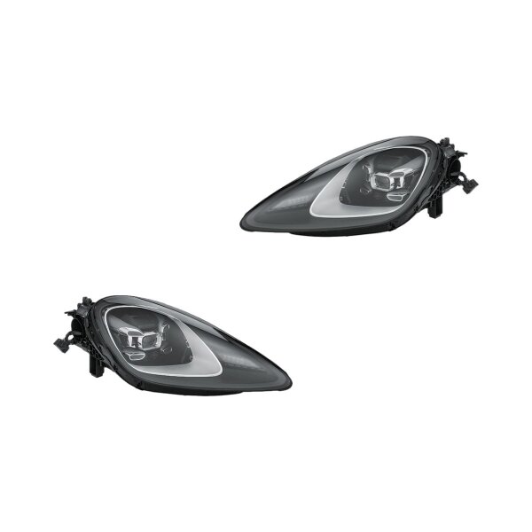 Headlight Set left right 12 V LED Matrix HELLA for e.g. PORSCHE CAYENNE