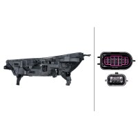 Headlight Set left right 12 V LED HELLA suitable for RENAULT CAPTUR