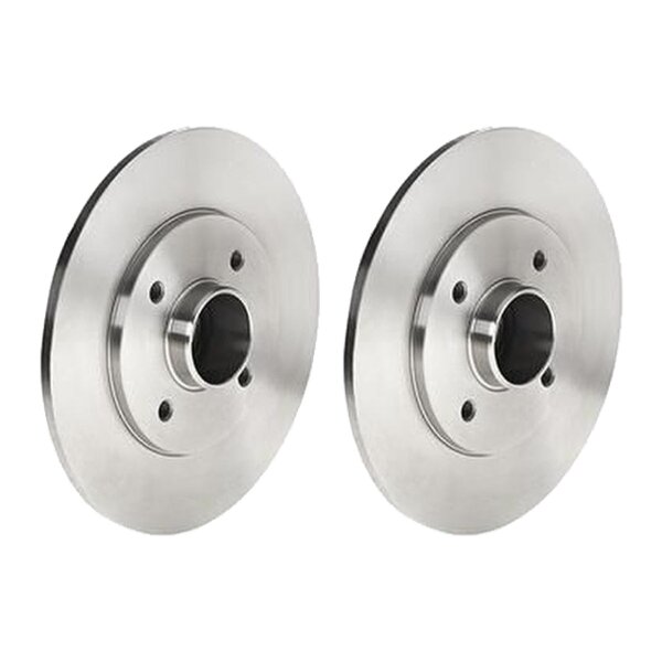 2 brake discs full Ø 238 mm 8 mm BREMBO suitable for RENAULT CLIO