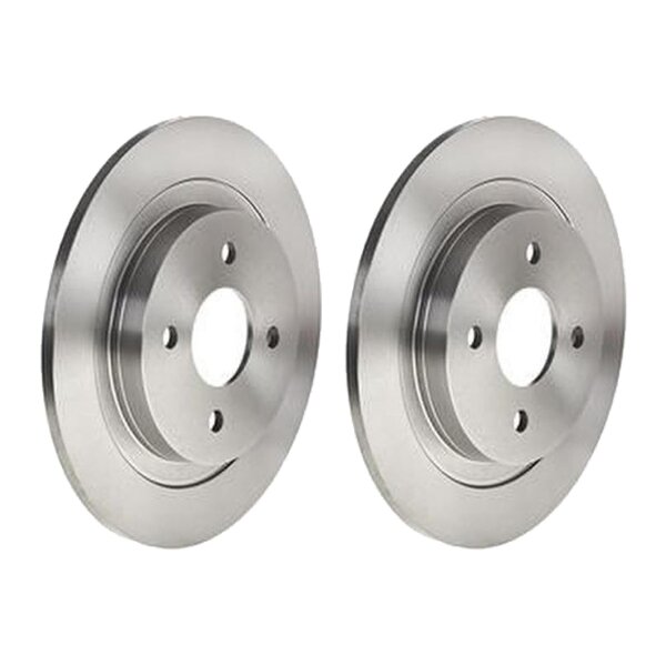 2 brake discs full Ø 280 mm 10 mm BREMBO for FORD FOCUS and others