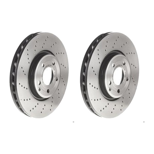 2 brake discs ventilated Ø 322 mm 32 mm BREMBO for MERCEDES-BENZ CLS and others