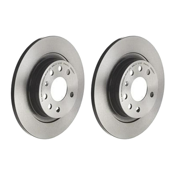 2 brake discs full Ø 278 mm 12 mm coated BREMBO for FIAT CROMA and others