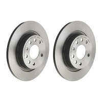 2 brake discs full Ø 278 mm 12 mm coated BREMBO...