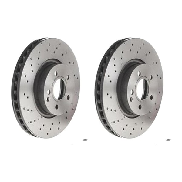 2 brake discs ventilated Ø 322 mm 32 mm BREMBO for MB E-CLASS and others