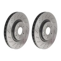 2 brake discs ventilated Ø 330 mm 28 mm BREMBO for...