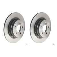 2 Bremsscheiben voll Ø 300 mm 10 mm BREMBO...