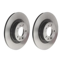 2 brake discs full Ø 290 mm 12 mm coated BREMBO...