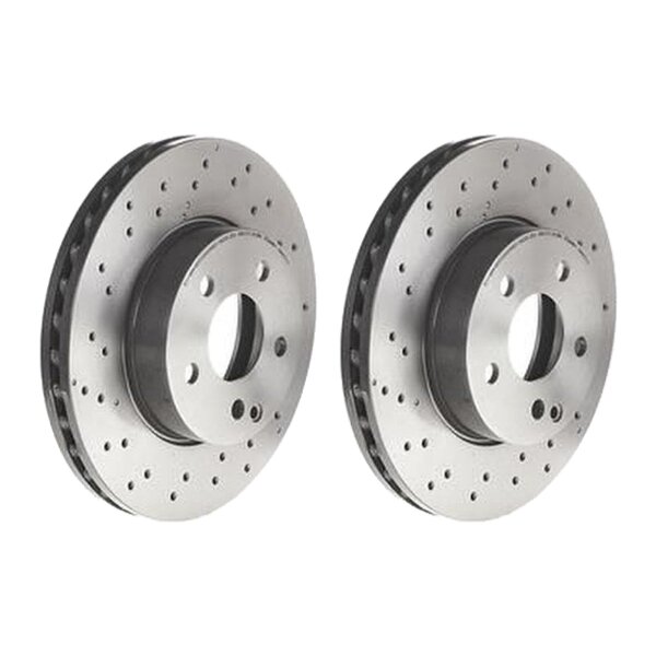 2 brake discs ventilated Ø 295 mm 28 mm BREMBO for MB C-CLASS and others