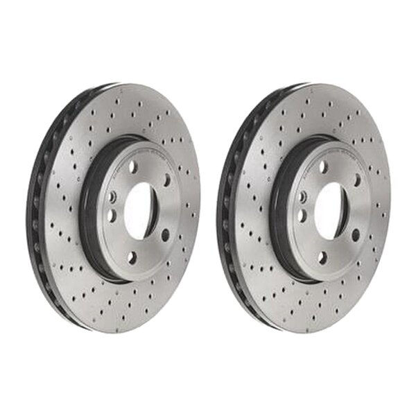 2 brake discs ventilated Ø 295 mm 28 mm BREMBO for MB A-CLASS and others
