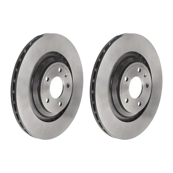 2 brake discs ventilated Ø 330 mm 22 mm coated BREMBO for AUDI A6 and others
