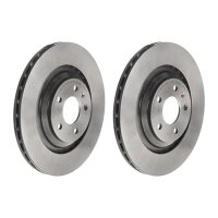 2 brake discs ventilated Ø 330 mm 22 mm coated...