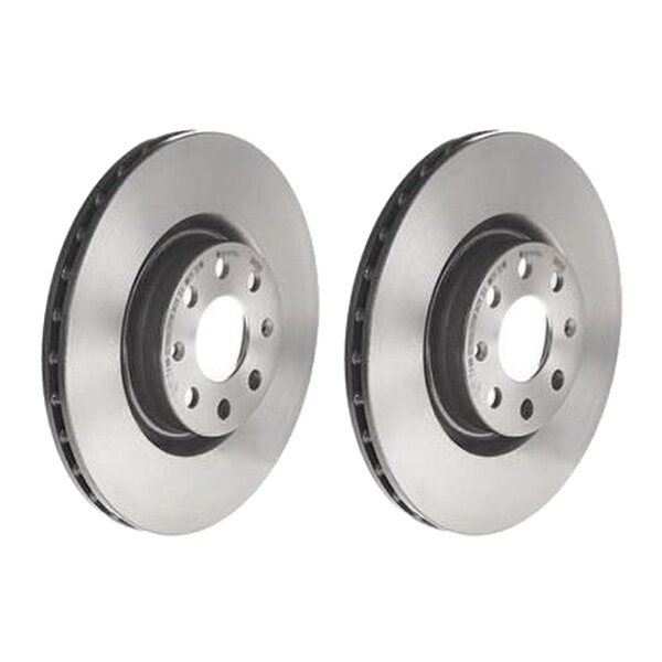 2 brake discs ventilated Ø 284 mm 22 mm BREMBO for FIAT PUNTO and others