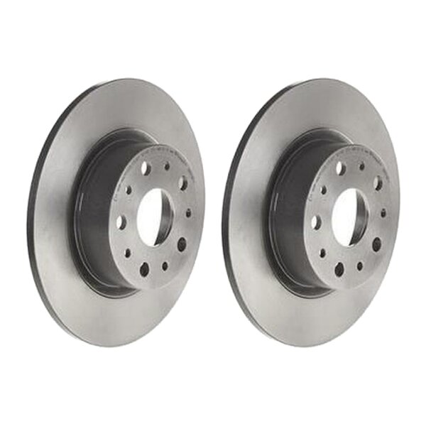 2 brake discs full Ø 276 mm 10 mm coated BREMBO for e.g. ALFA ROMEO 166