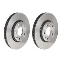 2 brake discs ventilated Ø 296 mm 26 mm BREMBO for...