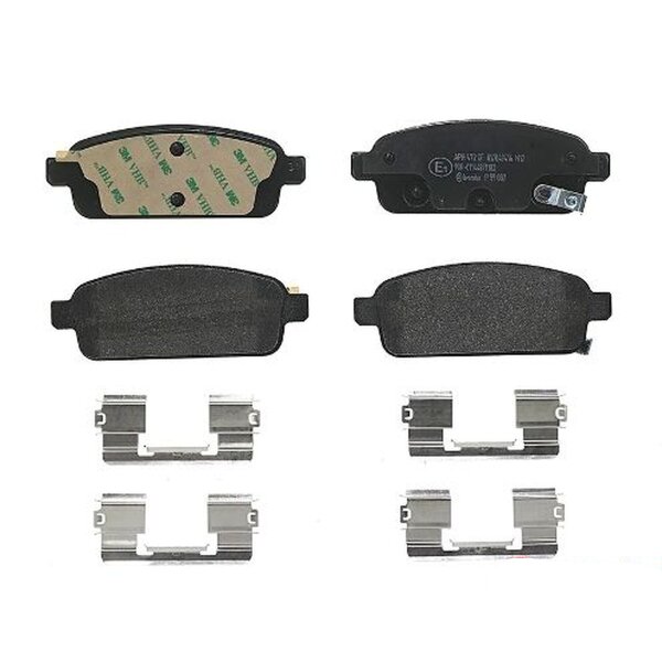 Brake pad set disc brake 16 mm BREMBO suitable for e.g. OPEL ZAFIRA