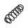 Suspension Spring Rear Axle Coil Spring TRISCAN for FIAT STILO
