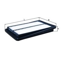 Luftfilter Filtereinsatz MAHLE für NISSAN QASHQAI II...