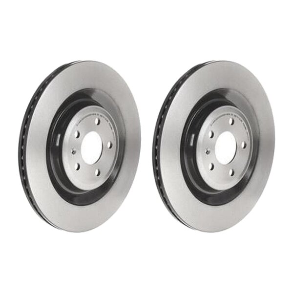 2 brake discs ventilated Ø 356 mm 22 mm coated BREMBO for AUDI A6 and others