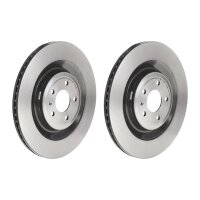 2 brake discs ventilated Ø 356 mm 22 mm coated...
